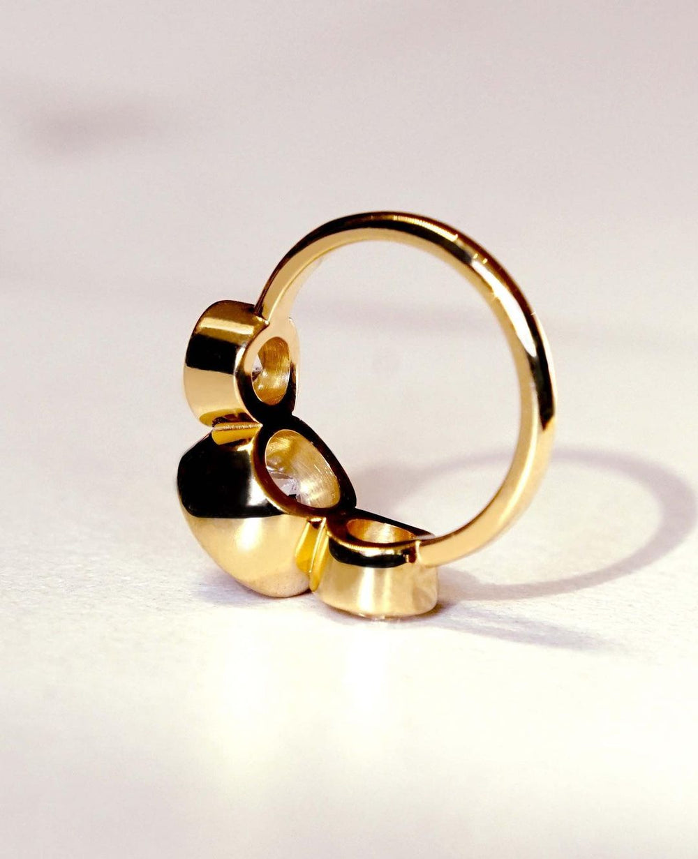 Bezel Set Round Brilliant Cut Labgrown Engagement Ring