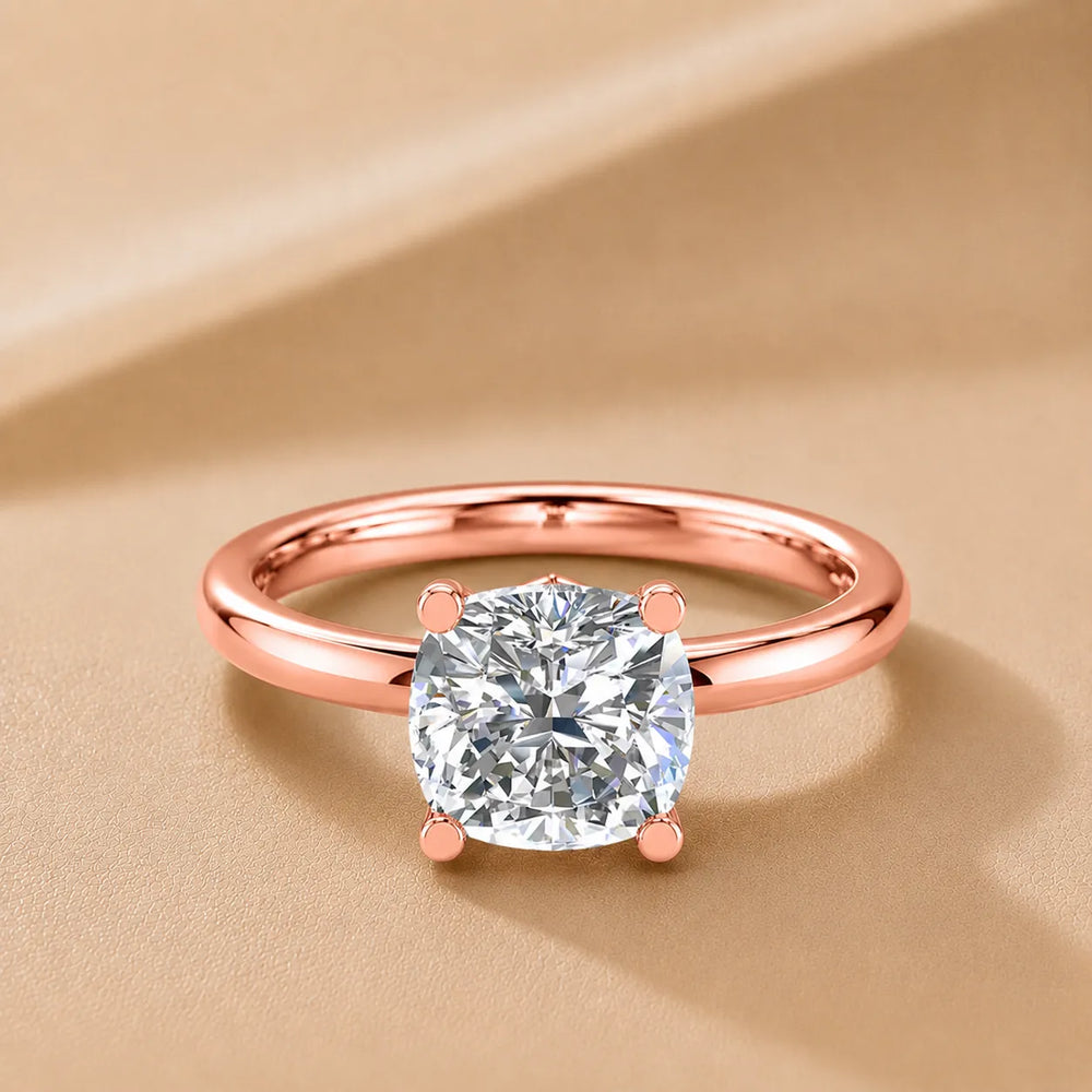 Romantic Solitaire Ring with Timeless Design
