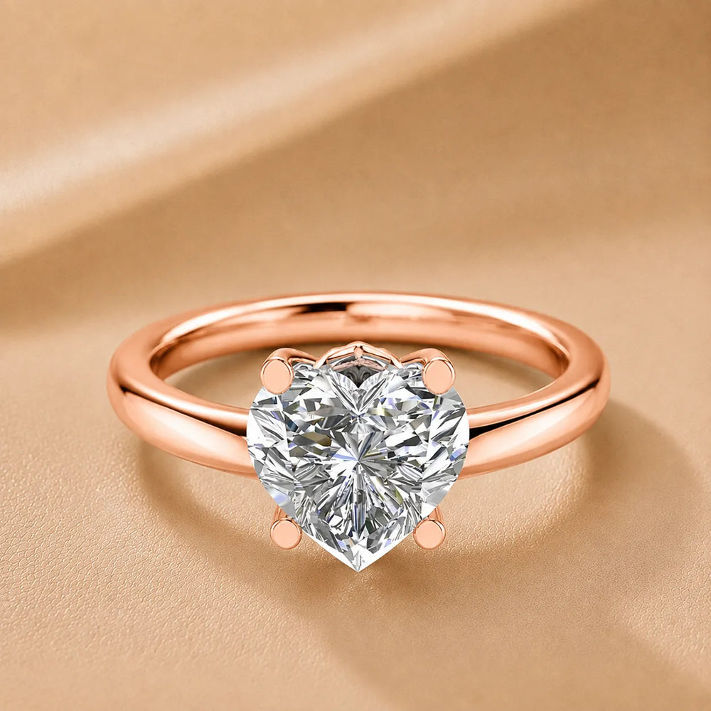 Romantic Solitaire Ring with Timeless Design