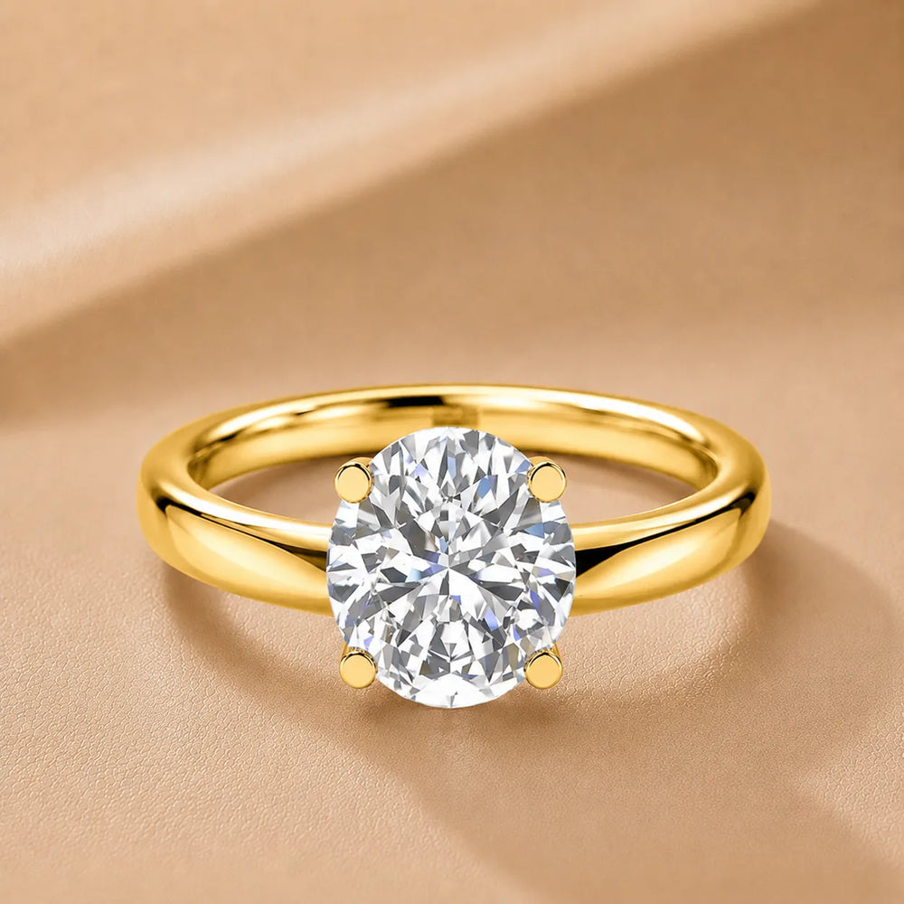 Romantic Solitaire Ring with Timeless Design