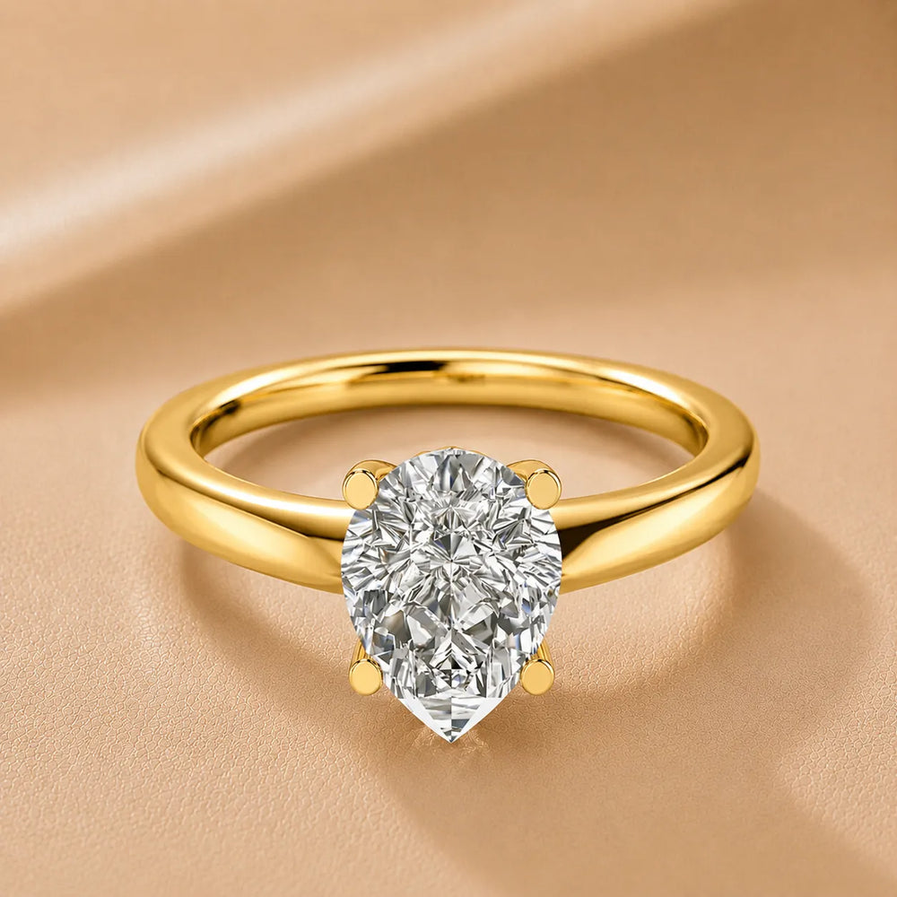 Romantic Solitaire Ring with Timeless Design