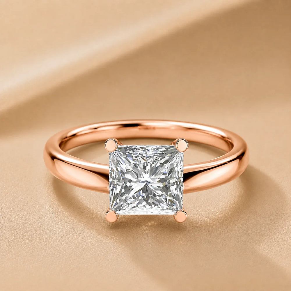 Romantic Solitaire Ring with Timeless Design