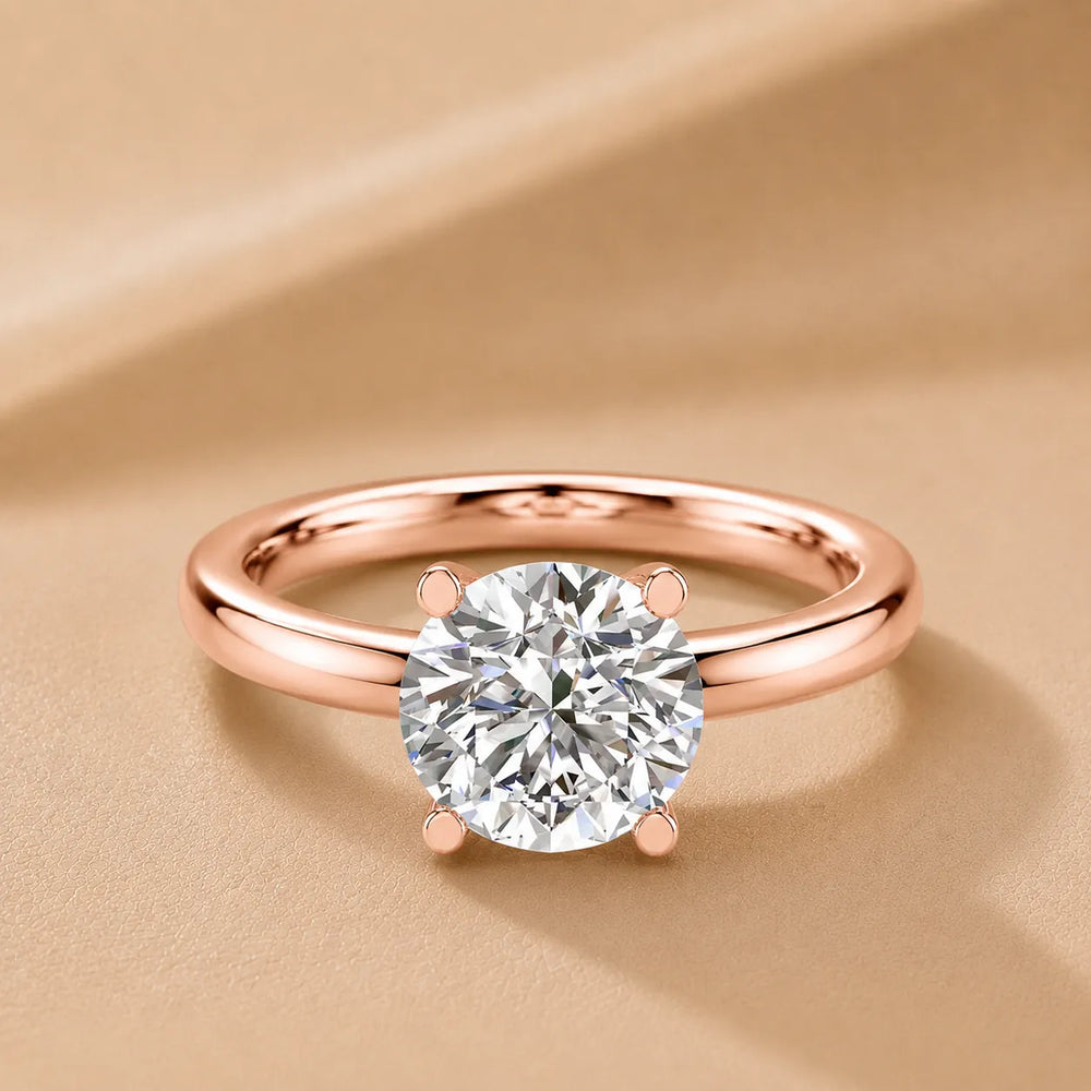 Romantic Solitaire Ring with Timeless Design