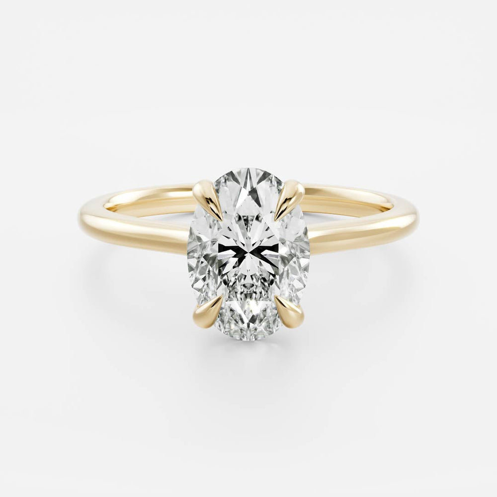 Oval Cut Labgrown Engagement Ring