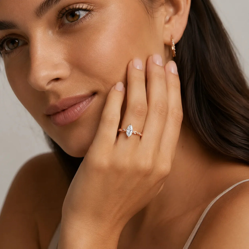 Cushion Cut Twisted Engagement Ring