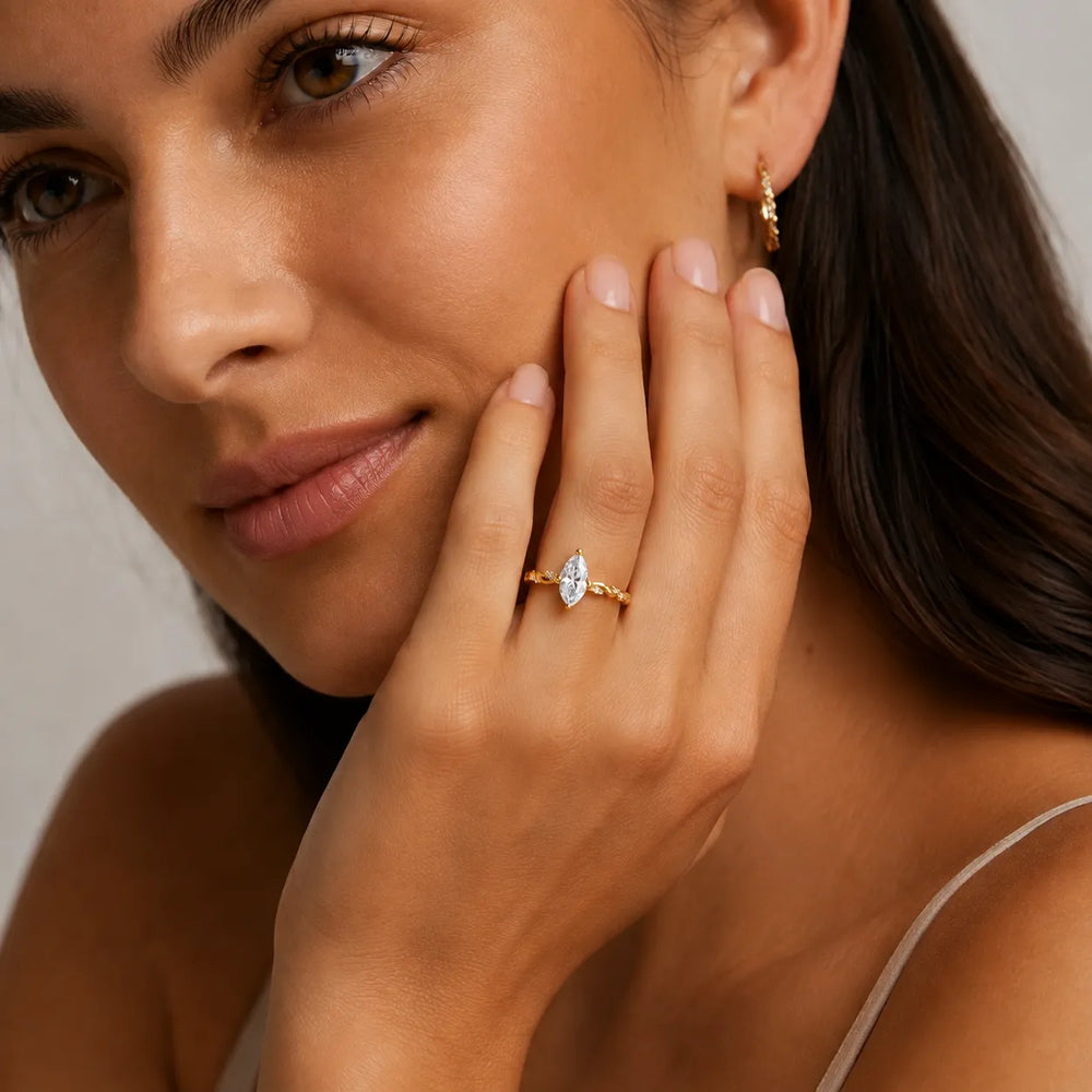 Cushion Cut Twisted Engagement Ring