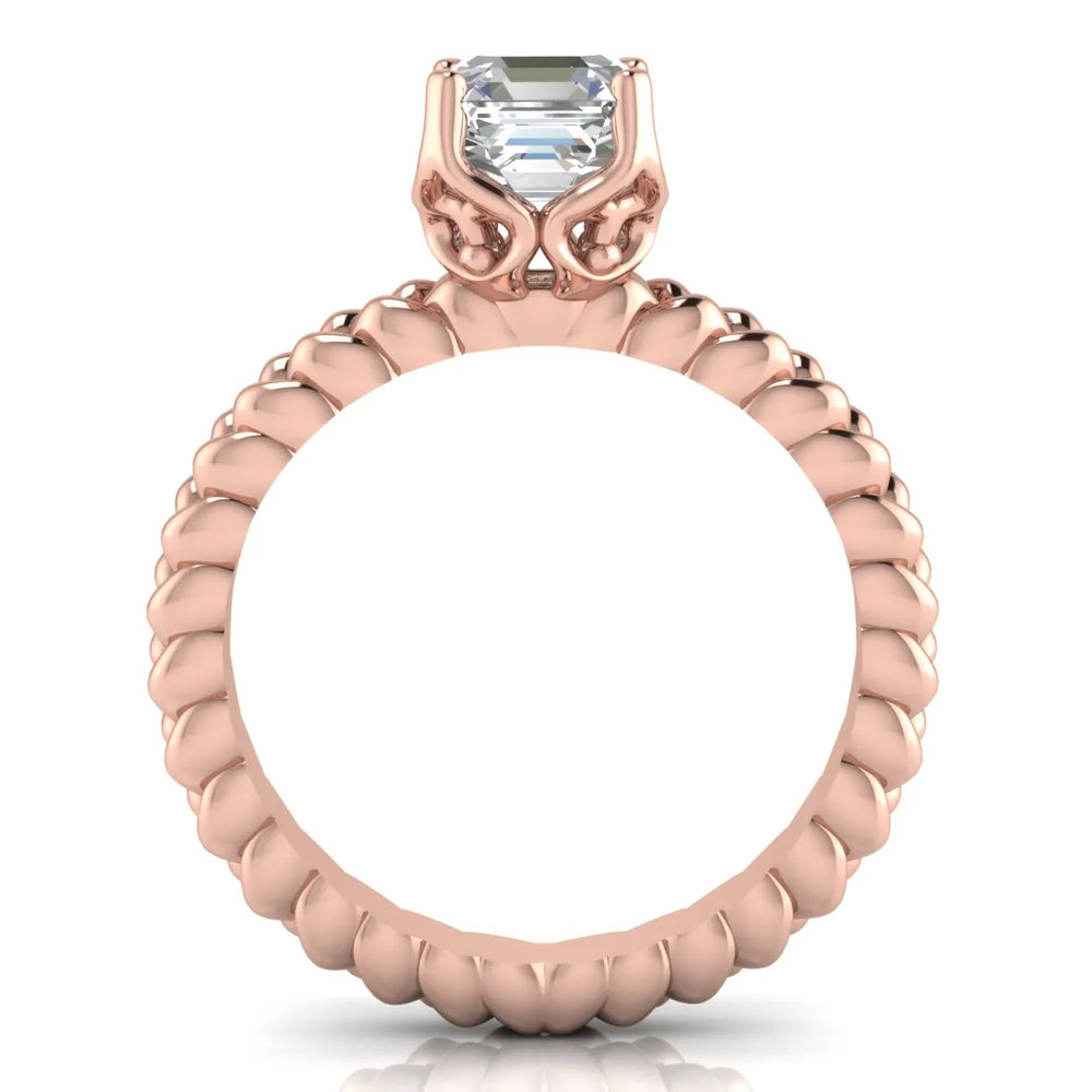Vintage-Inspired Solitaire Ring with Twisted