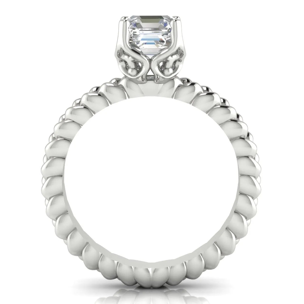 Vintage-Inspired Solitaire Ring with Twisted