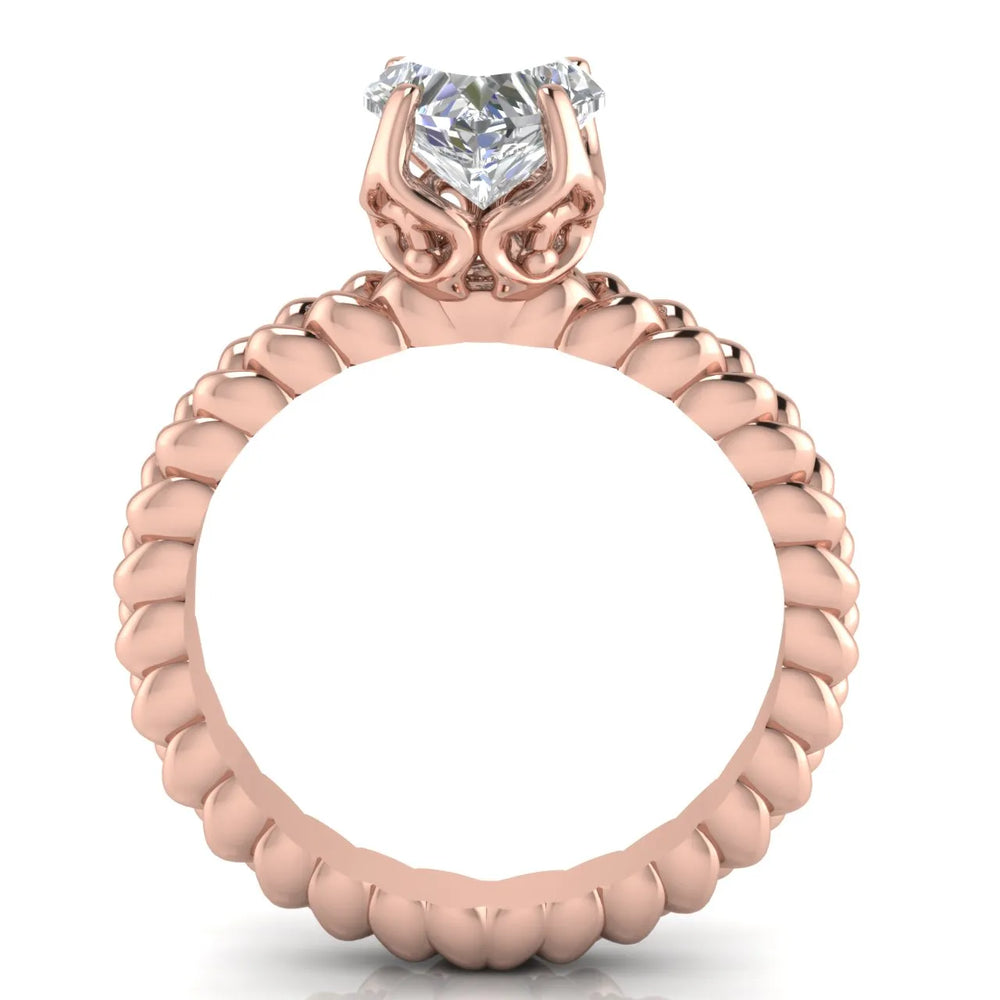 Vintage-Inspired Solitaire Ring with Twisted