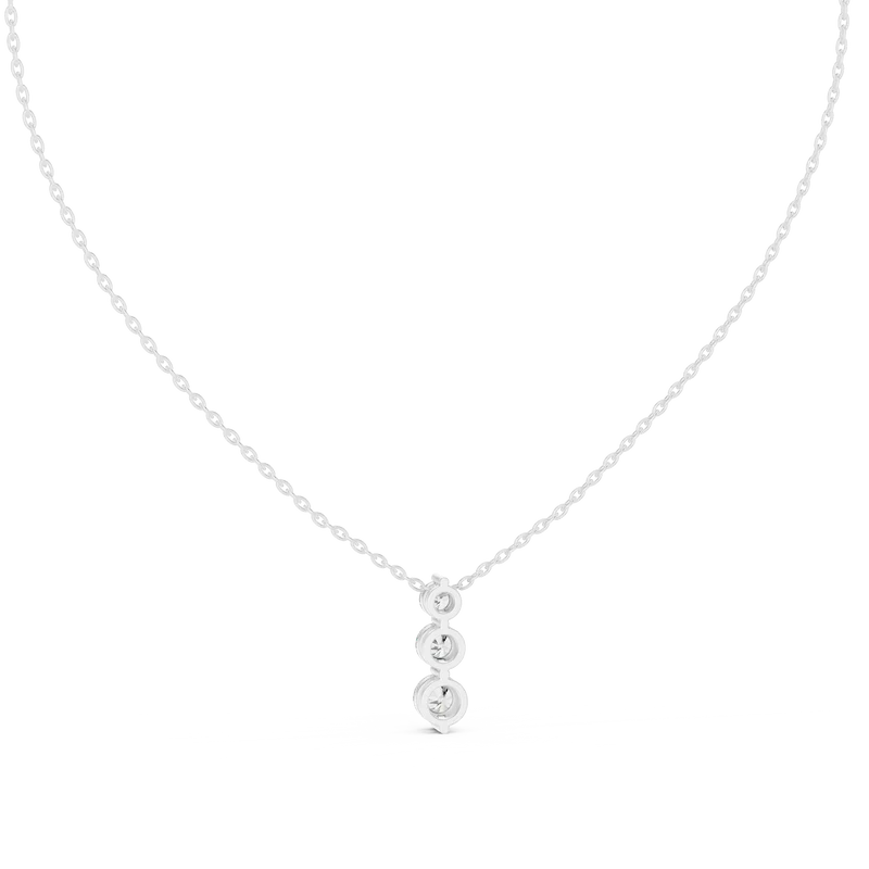 Elegant Vertical Diamond Necklace