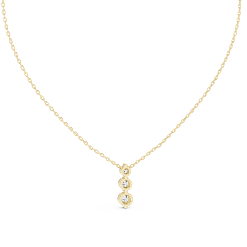 Elegant Vertical Diamond Necklace
