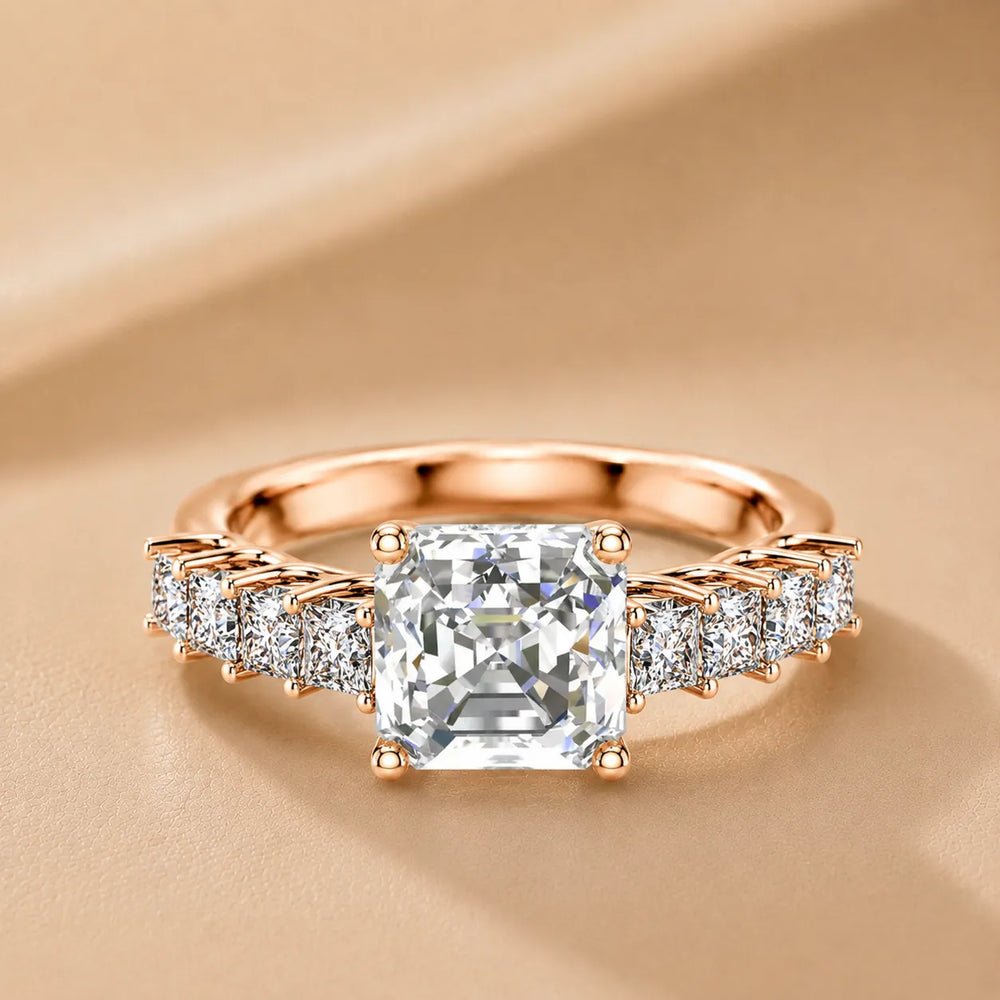 Vintage-Inspired Accent Engagement Ring