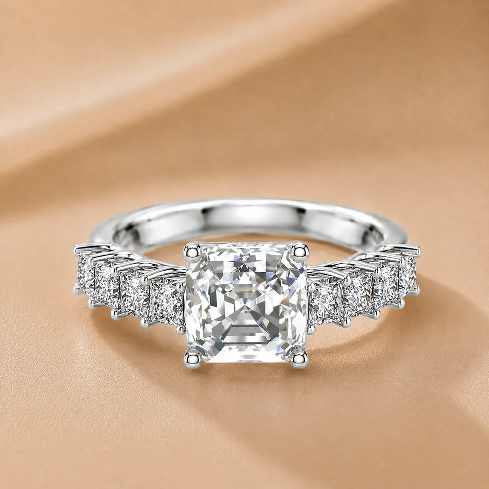 Vintage-Inspired Accent Engagement Ring