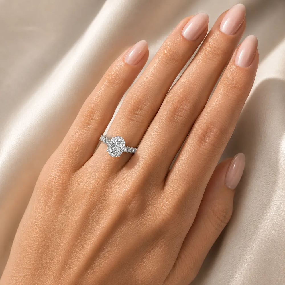 Vintage-Inspired Accent Engagement Ring