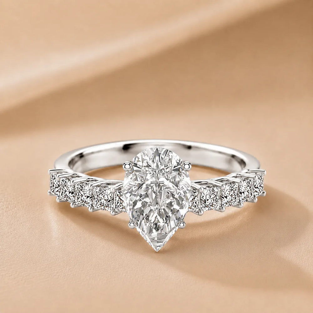 Vintage-Inspired Accent Engagement Ring