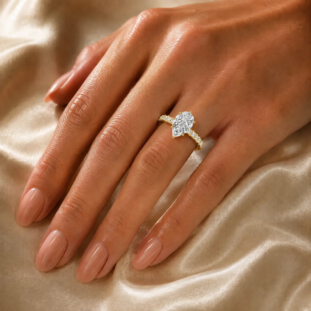 Vintage-Inspired Accent Engagement Ring