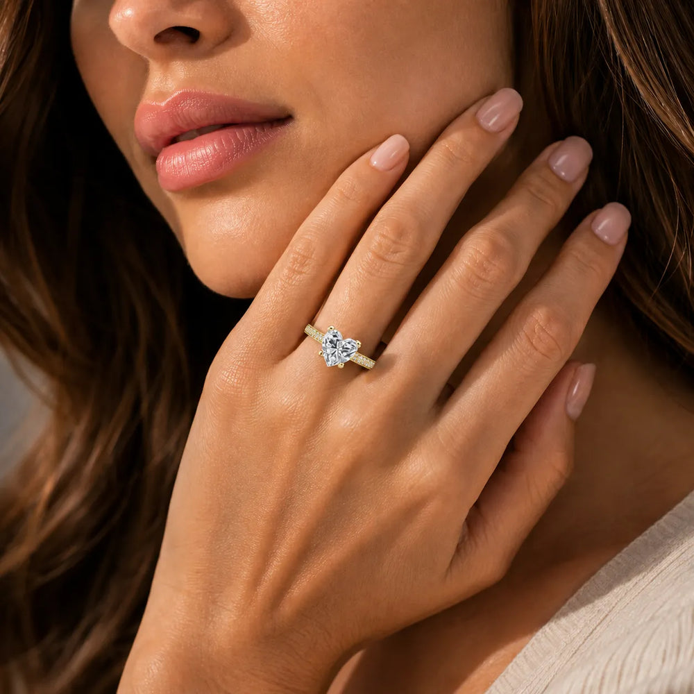 Vintage-Inspired Accent Solitaire Ring