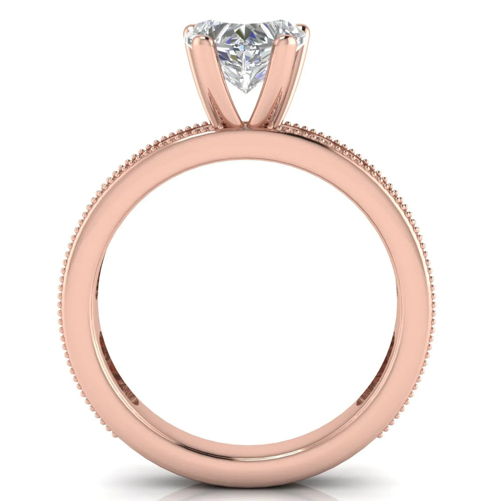 Vintage-Inspired Accent Solitaire Ring
