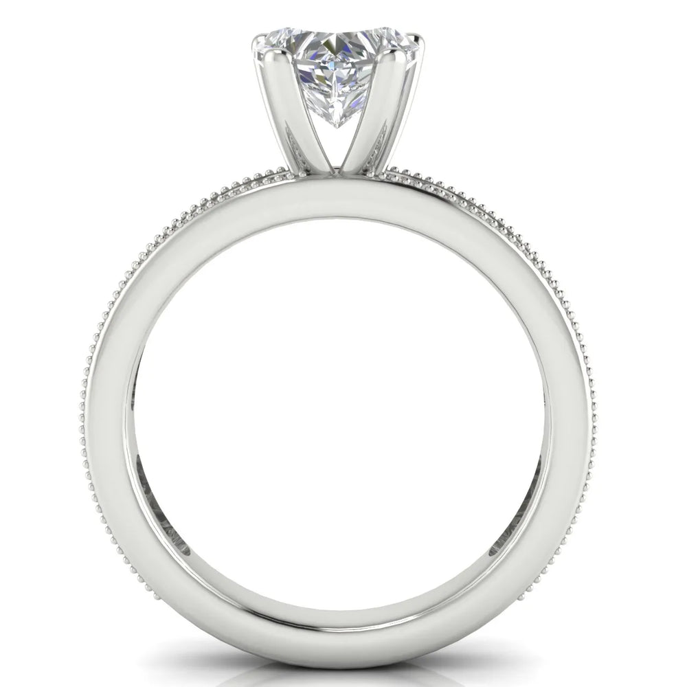 Vintage-Inspired Accent Solitaire Ring