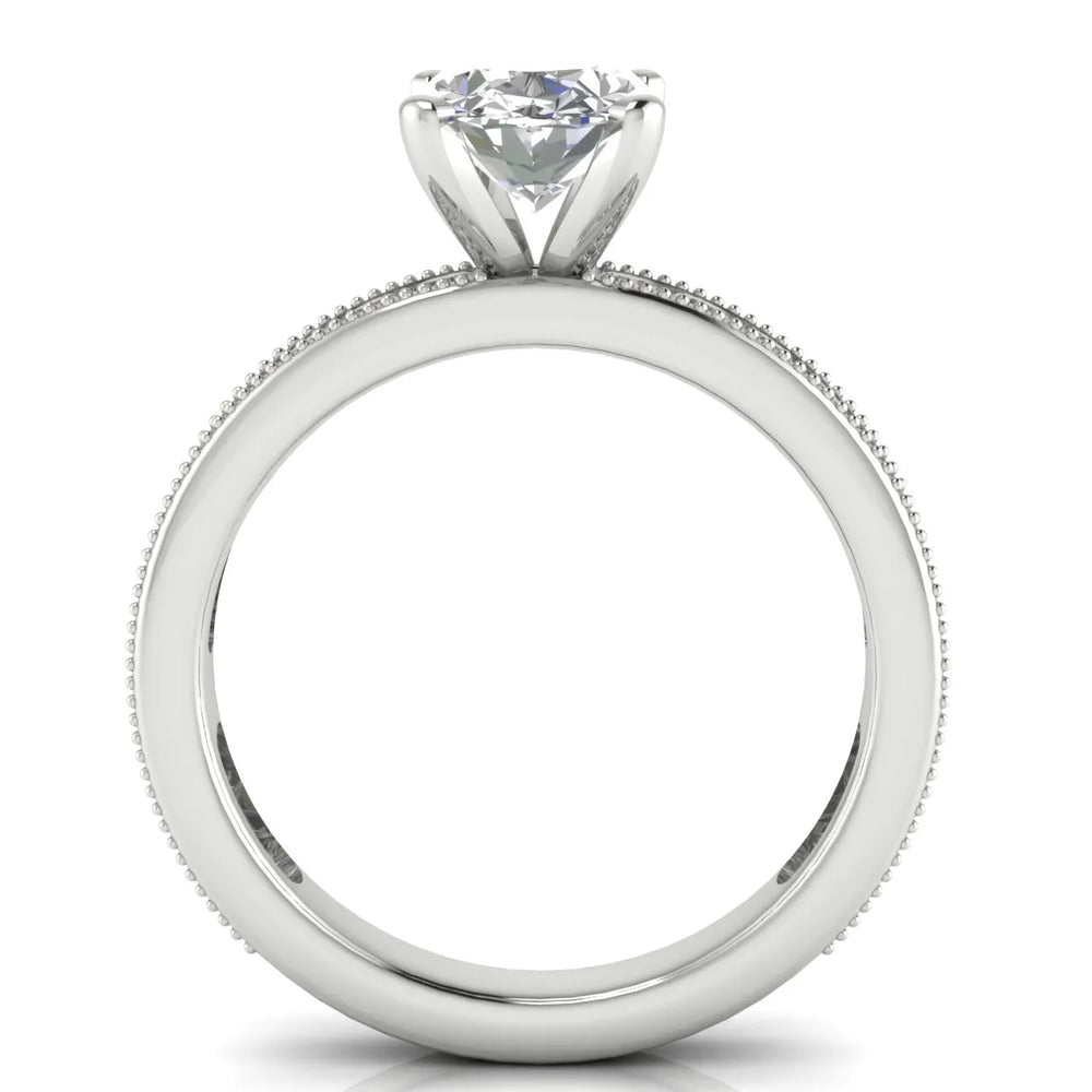Vintage-Inspired Accent Solitaire Ring