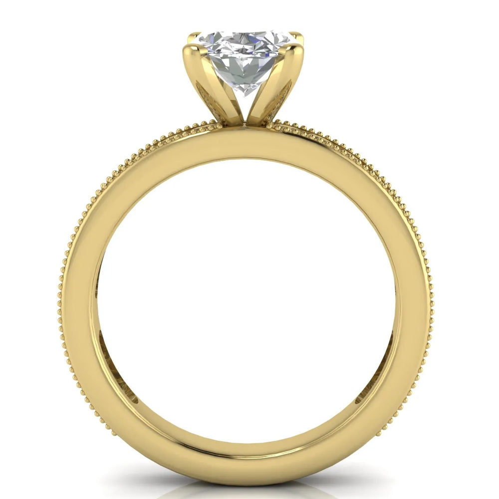 Vintage-Inspired Accent Solitaire Ring