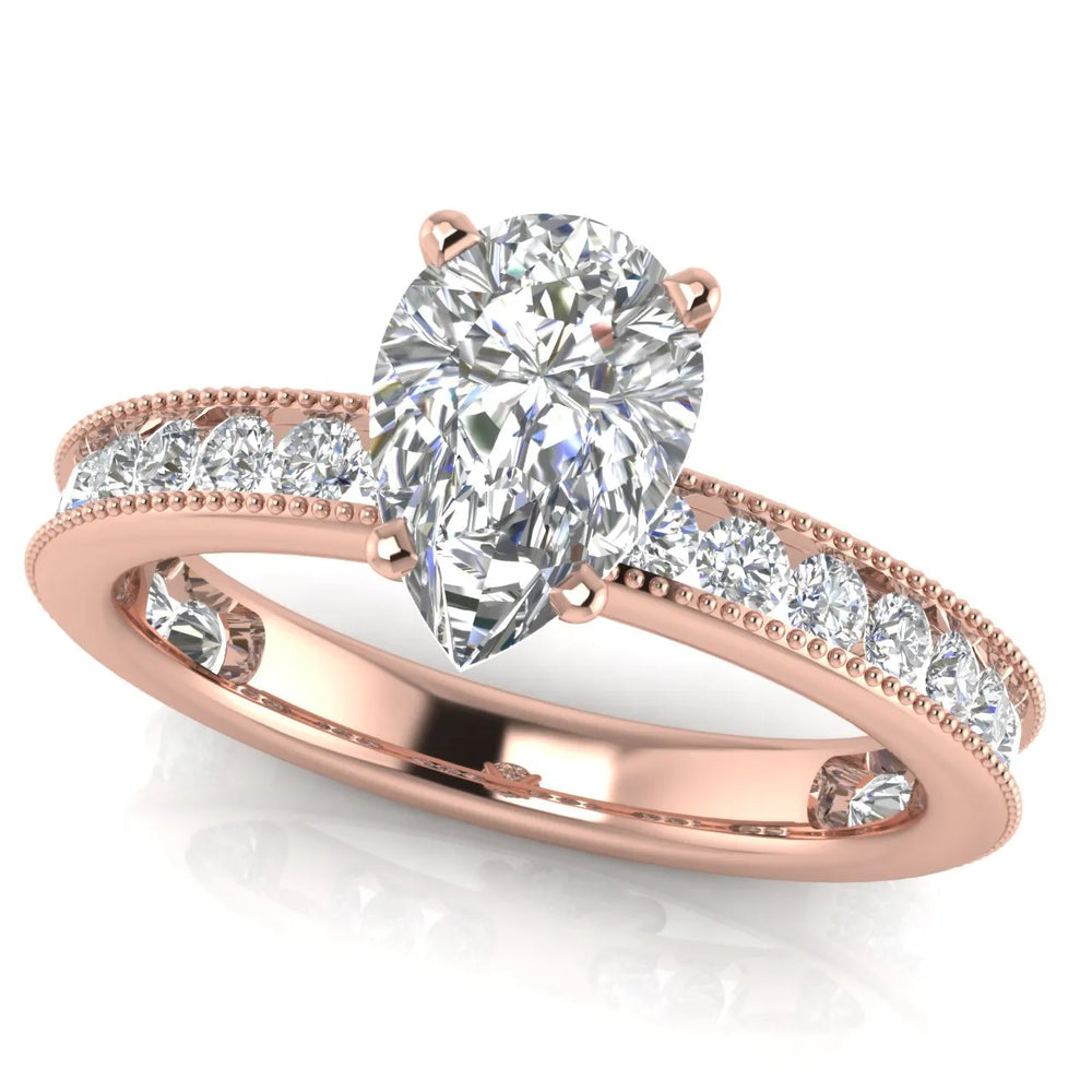 Vintage-Inspired Accent Solitaire Ring