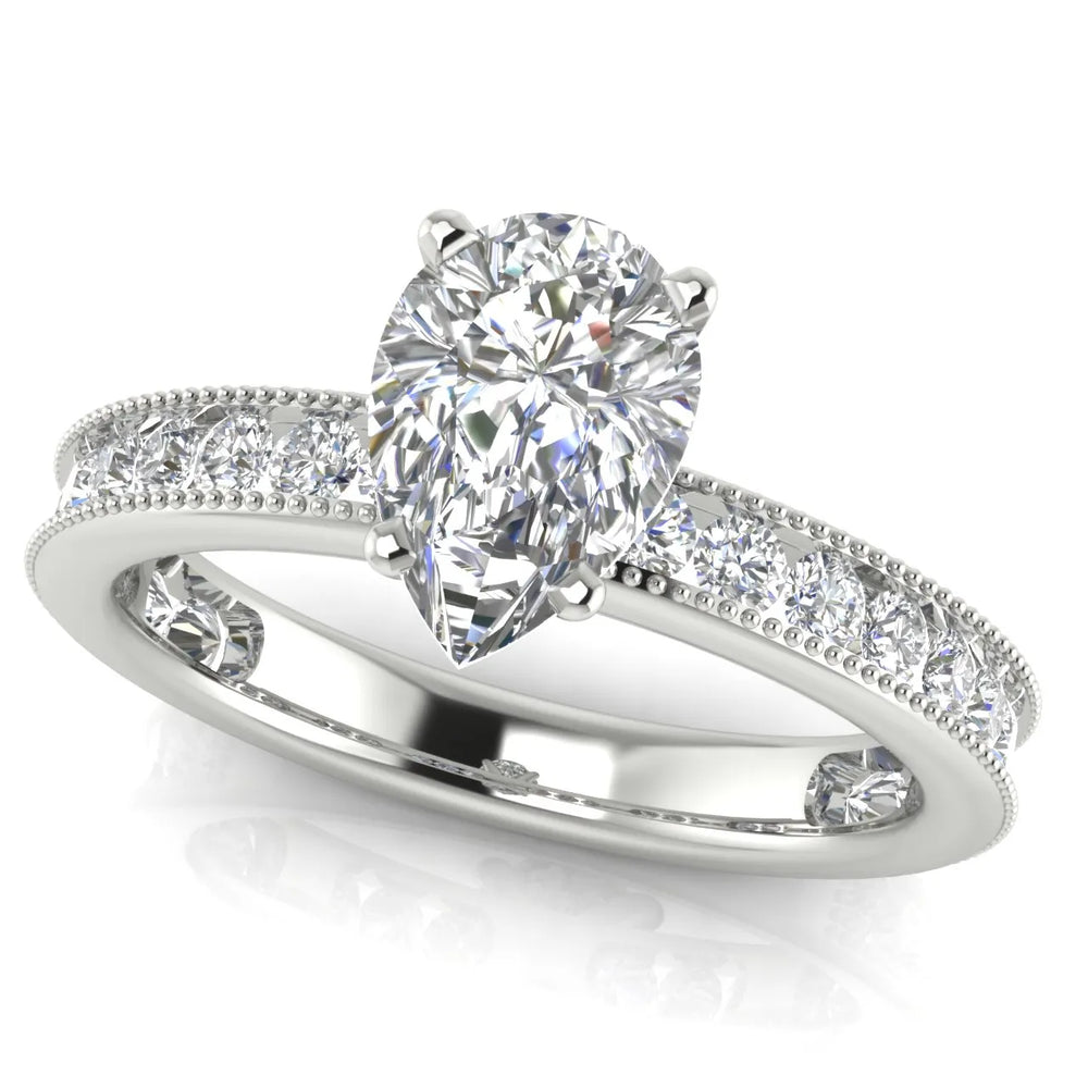 Vintage-Inspired Accent Solitaire Ring