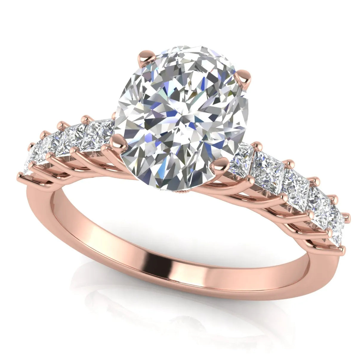 Vintage-Inspired Accent Engagement Ring