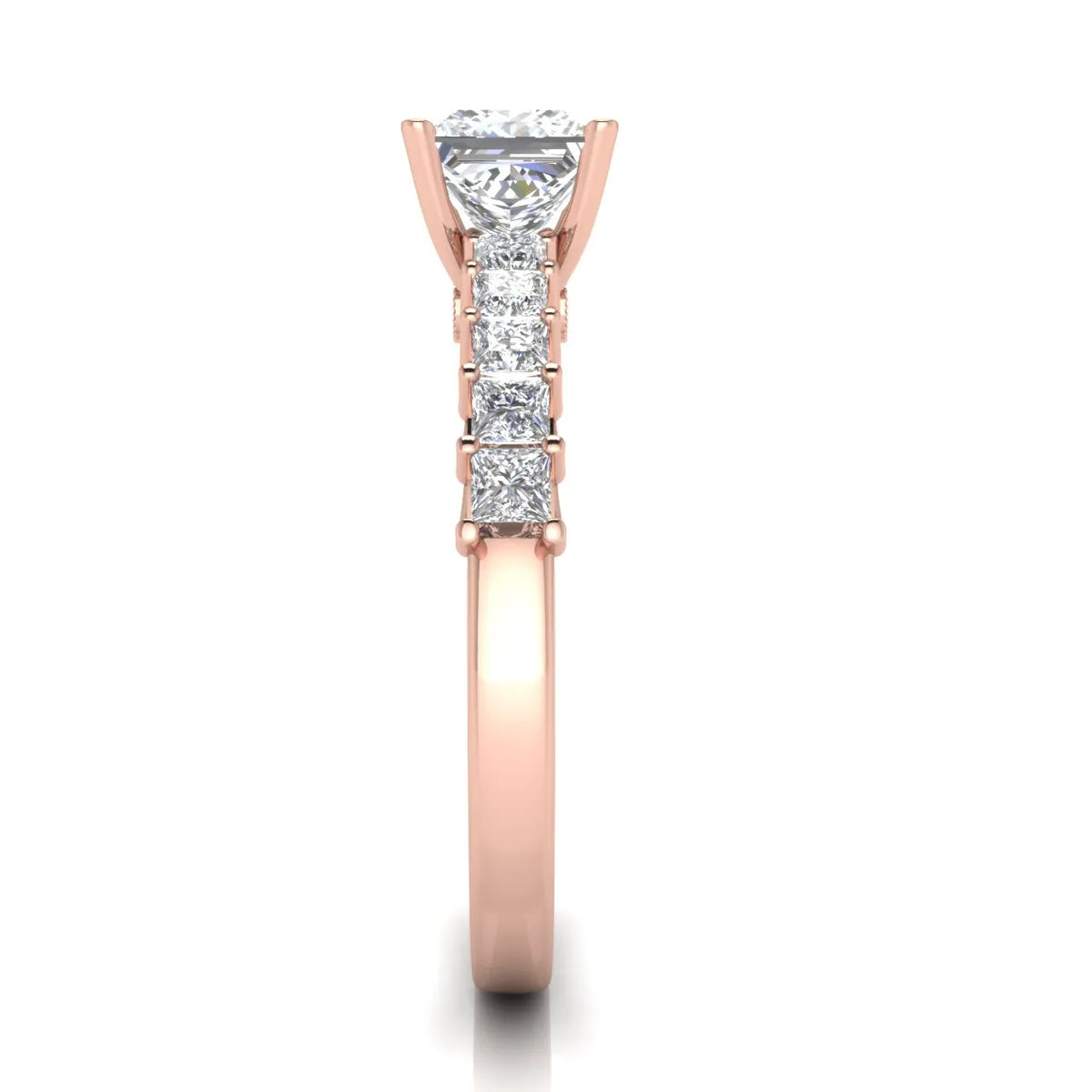 Vintage-Inspired Accent Engagement Ring