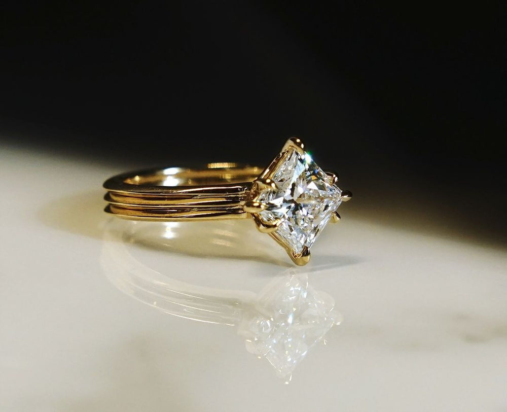 Princess Cut Labgrown Engagement Ring