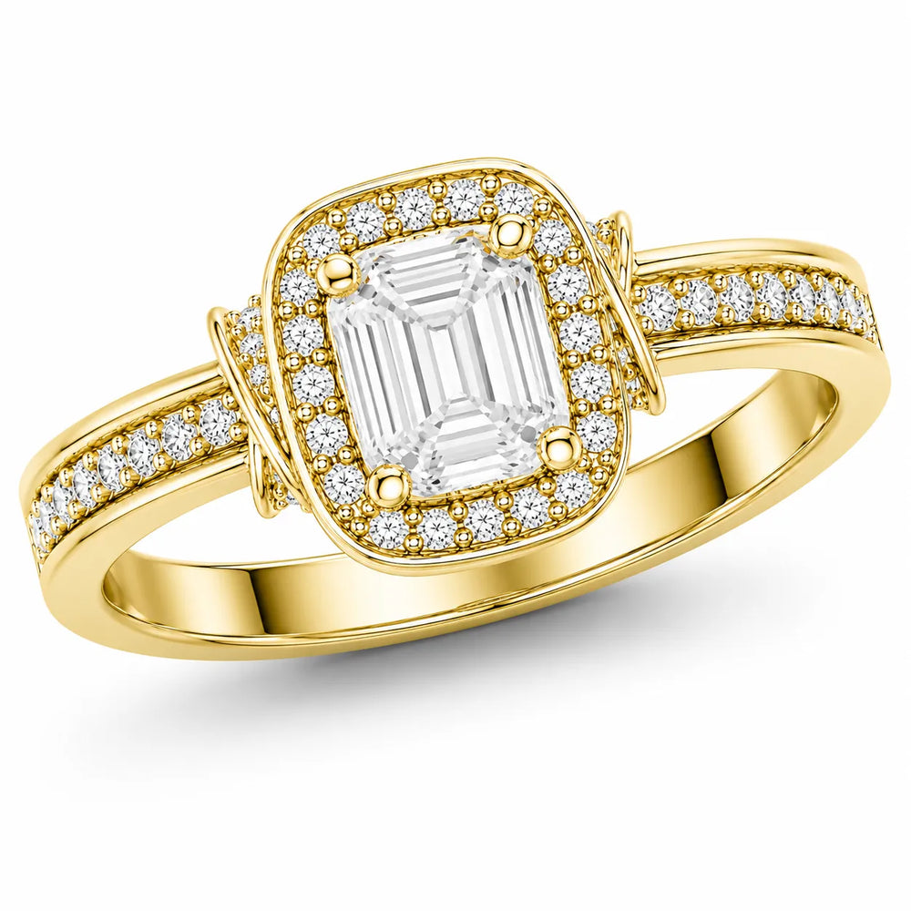 Whisper of Love Ring with Halo Setting