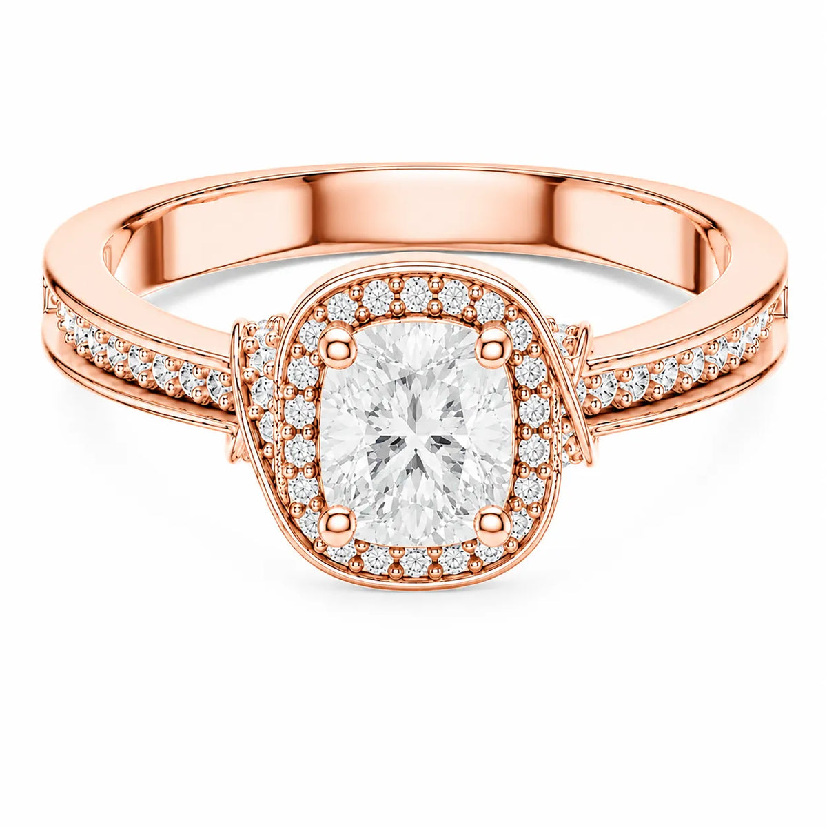 Whisper of Love Ring with Halo Setting