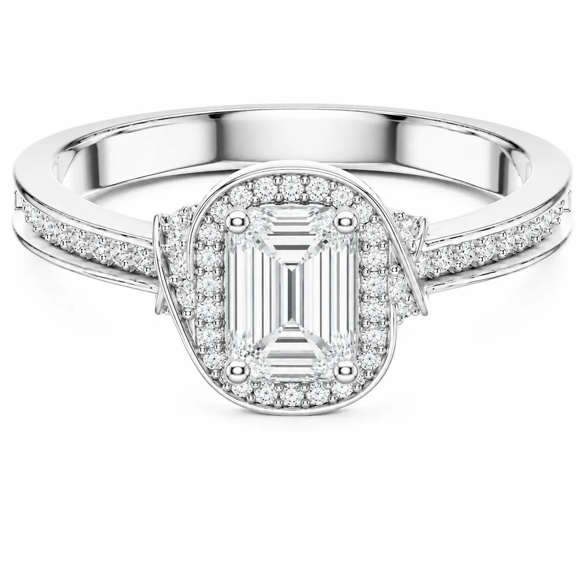 Whisper of Love Ring with Halo Setting