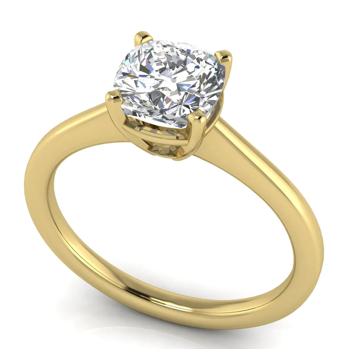 Vintage-Inspired Milgrain Engagement Ring – Round (925 Sterling Silver)