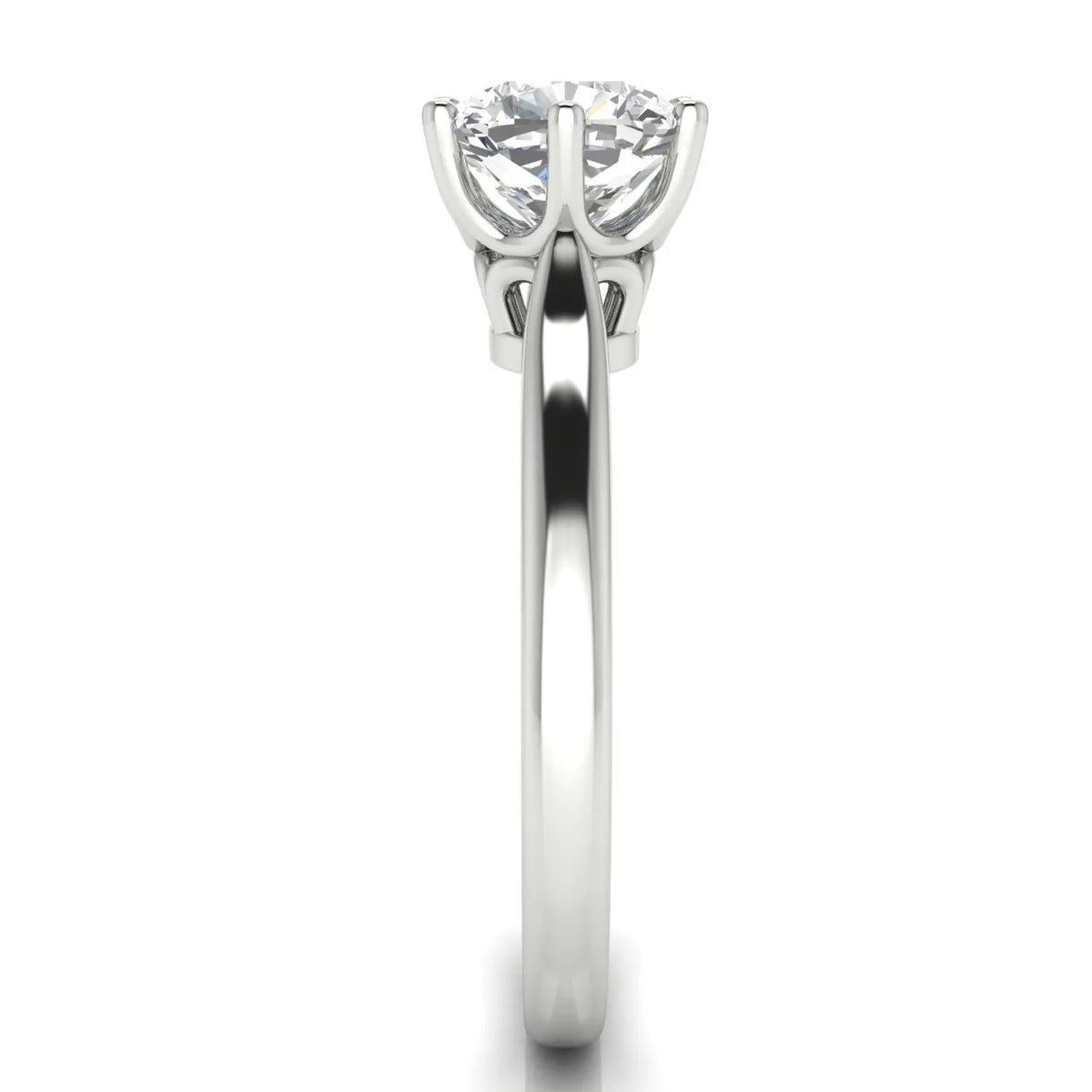 Romantic Solitaire Ring with Timeless Design
