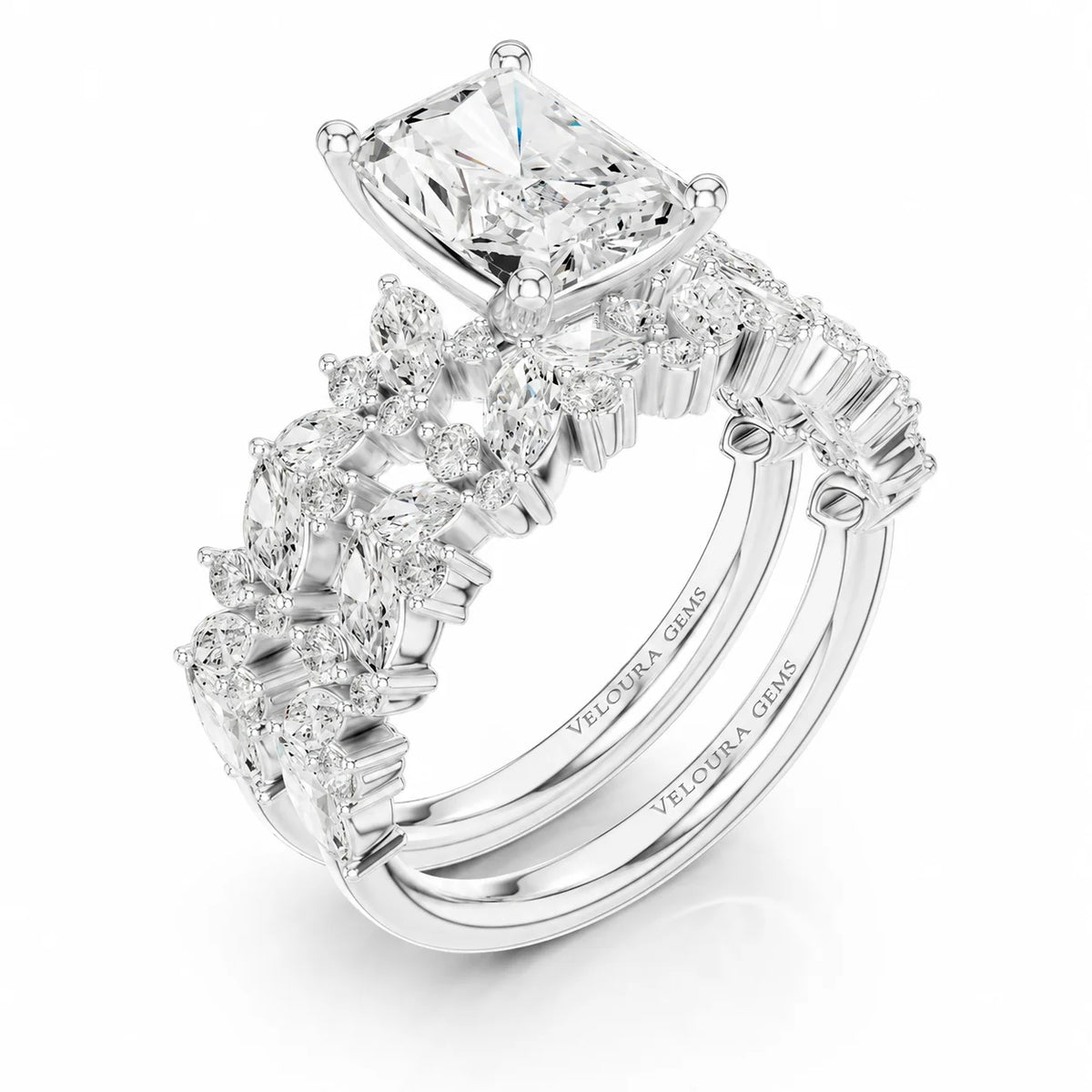 Celestial Symphony Two Step Wear Diamond Ring
