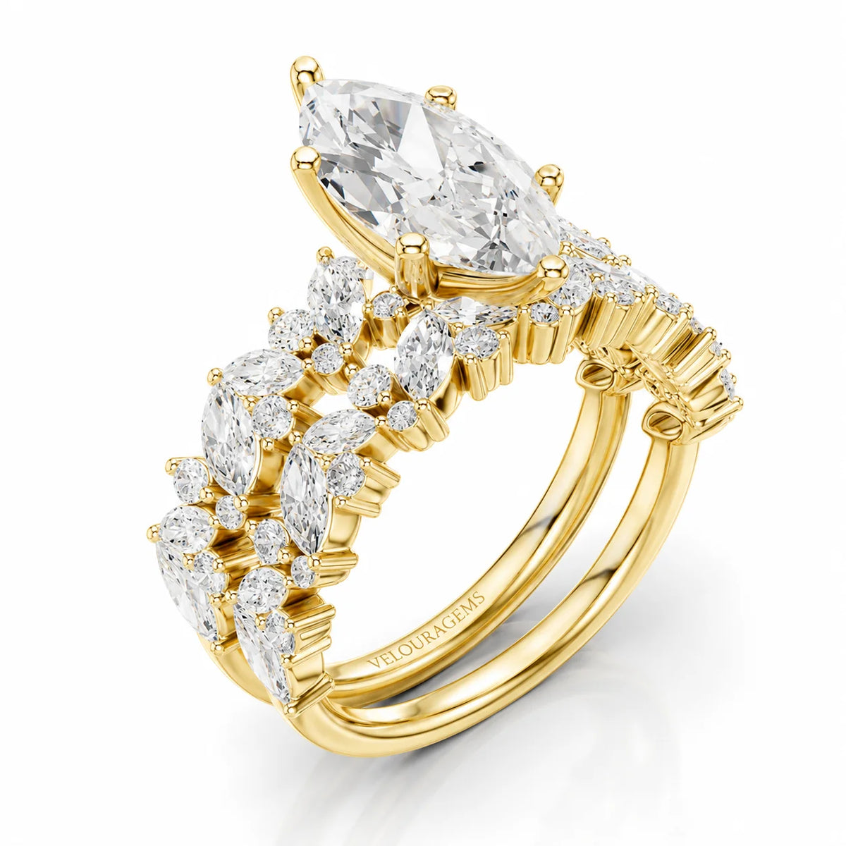 Celestial Symphony Two Step Wear Diamond Ring