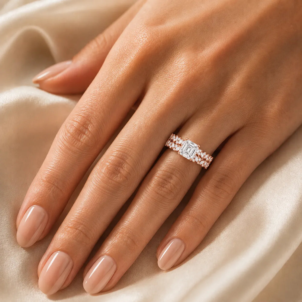 Celestial Symphony Two Step Wear Diamond Ring