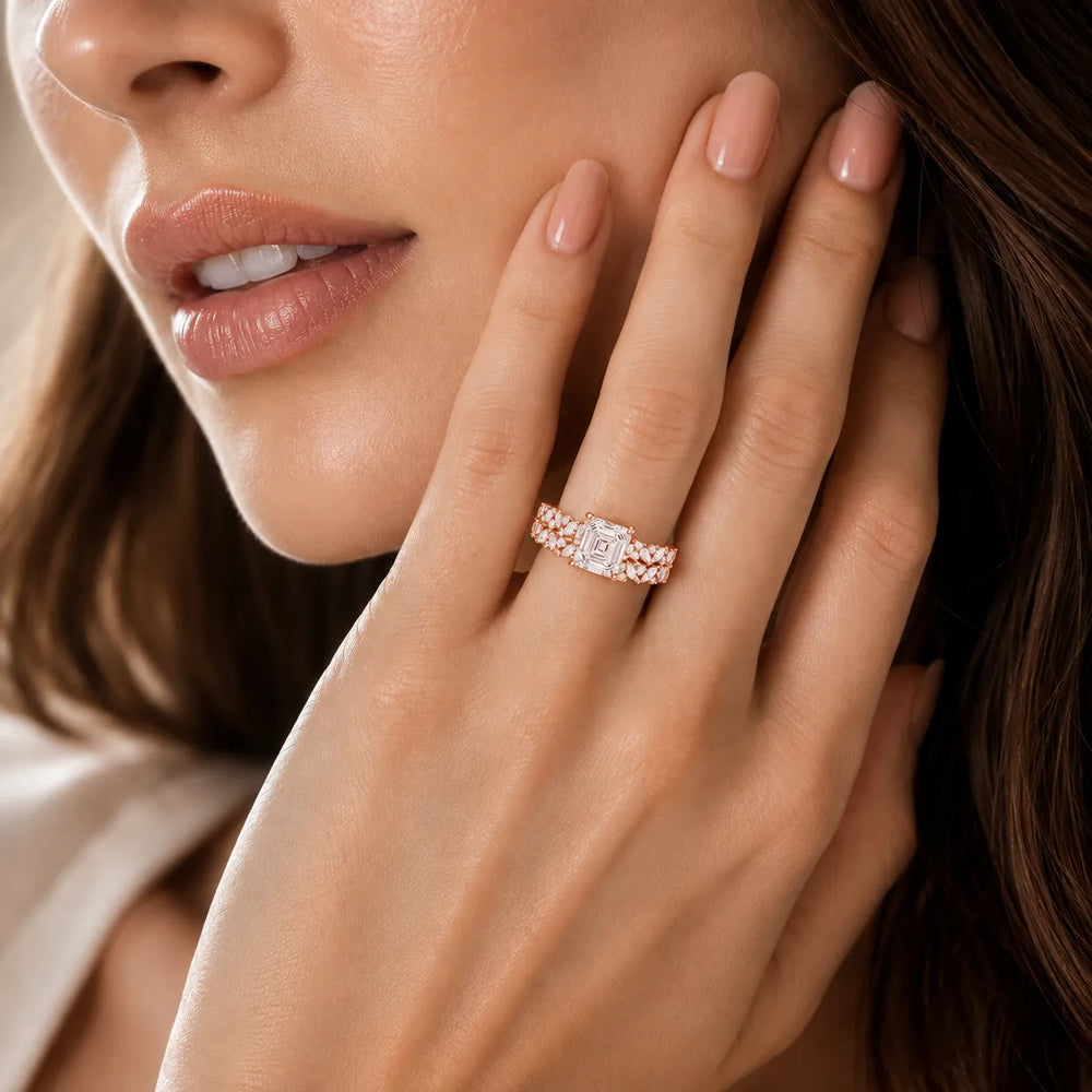 Celestial Symphony Two Step Wear Diamond Ring