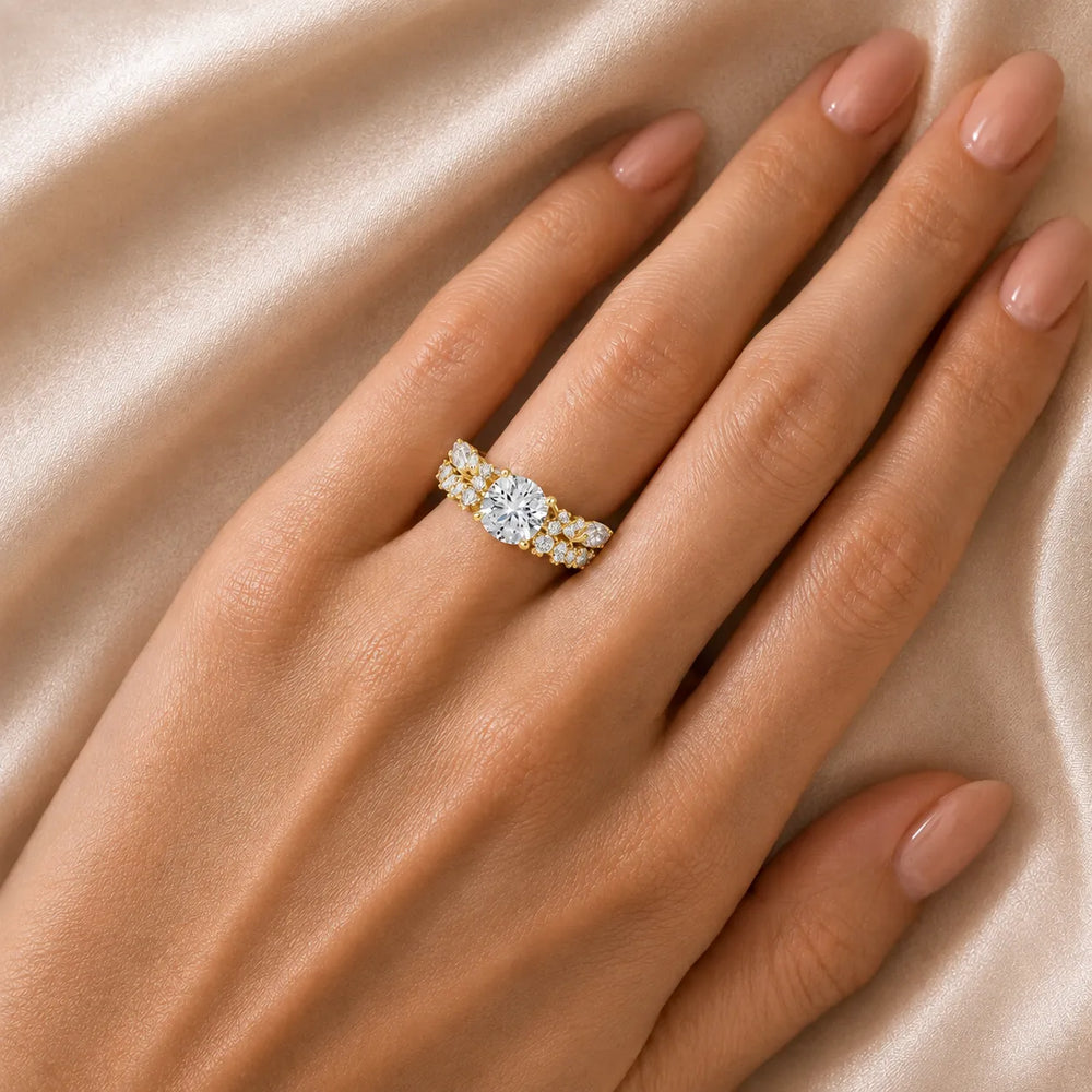 Celestial Symphony Two Step Wear Diamond Ring