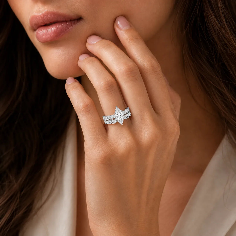 Celestial Symphony Two Step Wear Diamond Ring