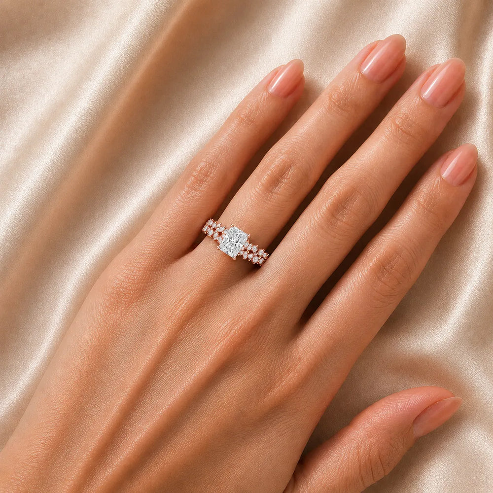 Celestial Symphony Two Step Wear Diamond Ring