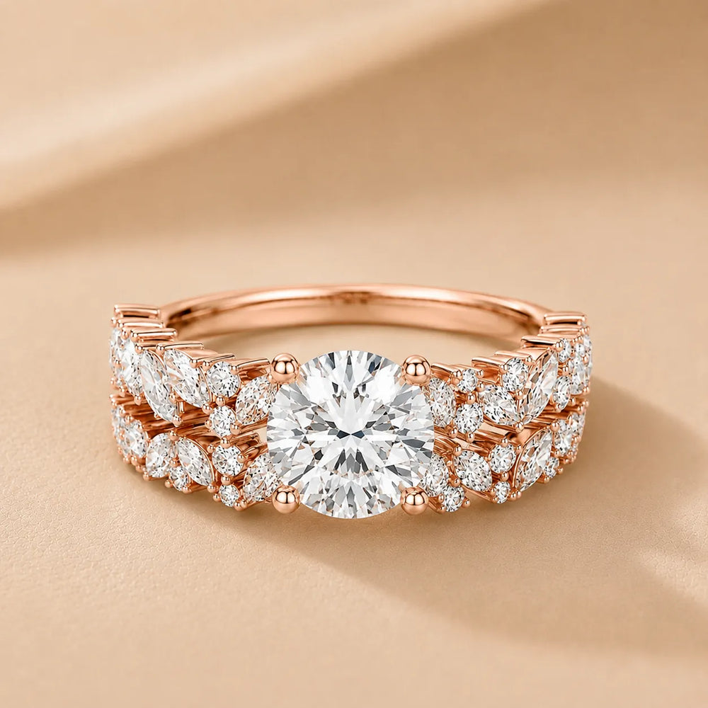 Celestial Symphony Two Step Wear Diamond Ring