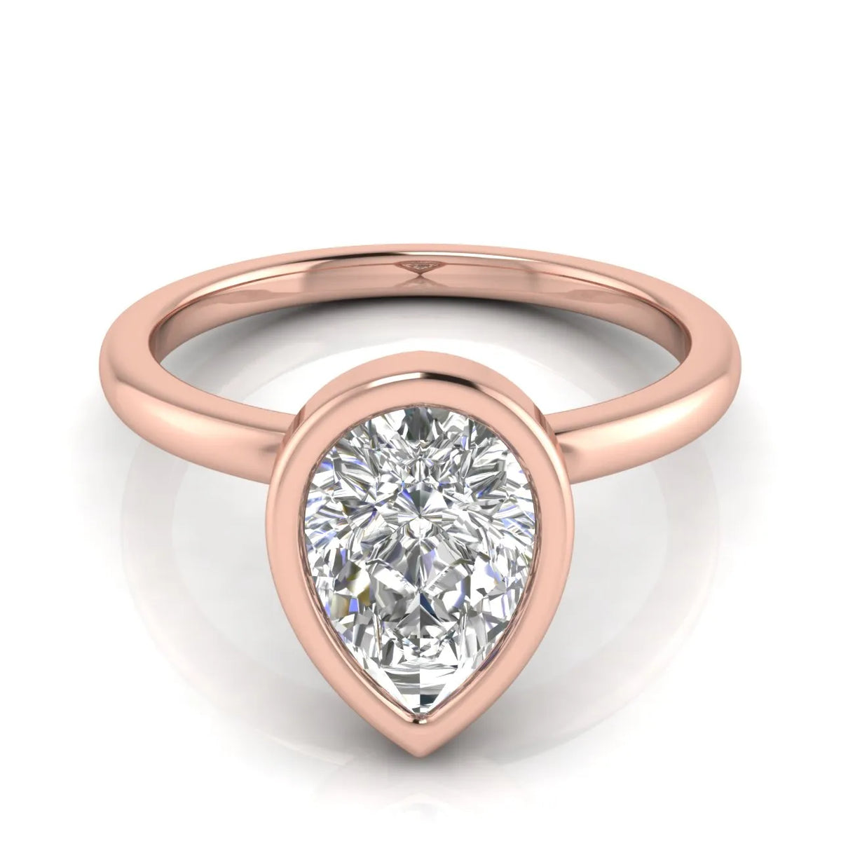 Modern Bezel-Set Solitaire Ring