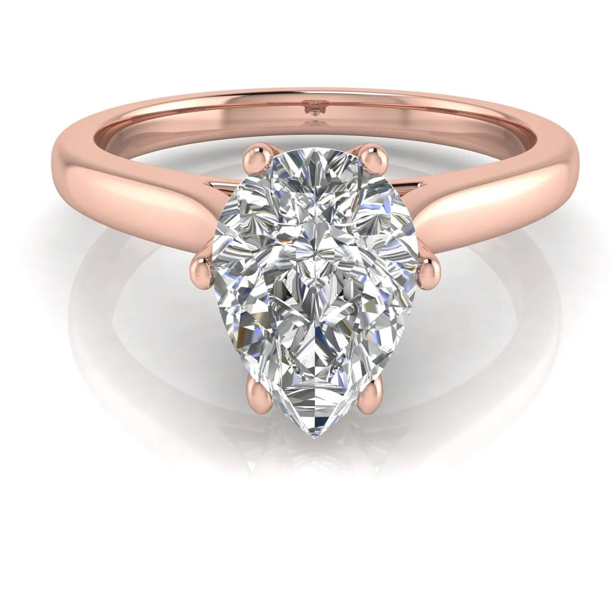 Romantic Solitaire Ring with Timeless Design