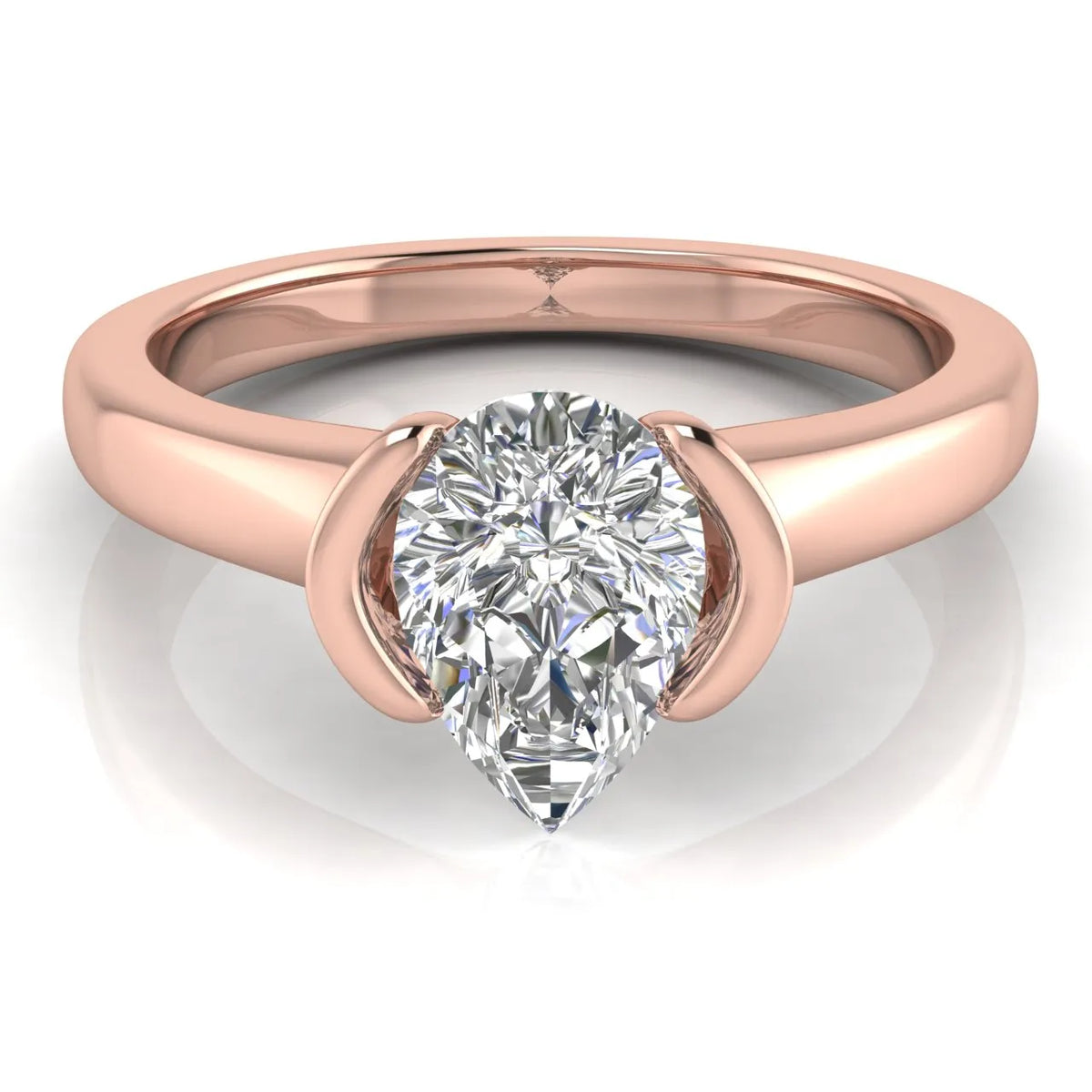 Modern Bezel-Inspired Solitaire Ring