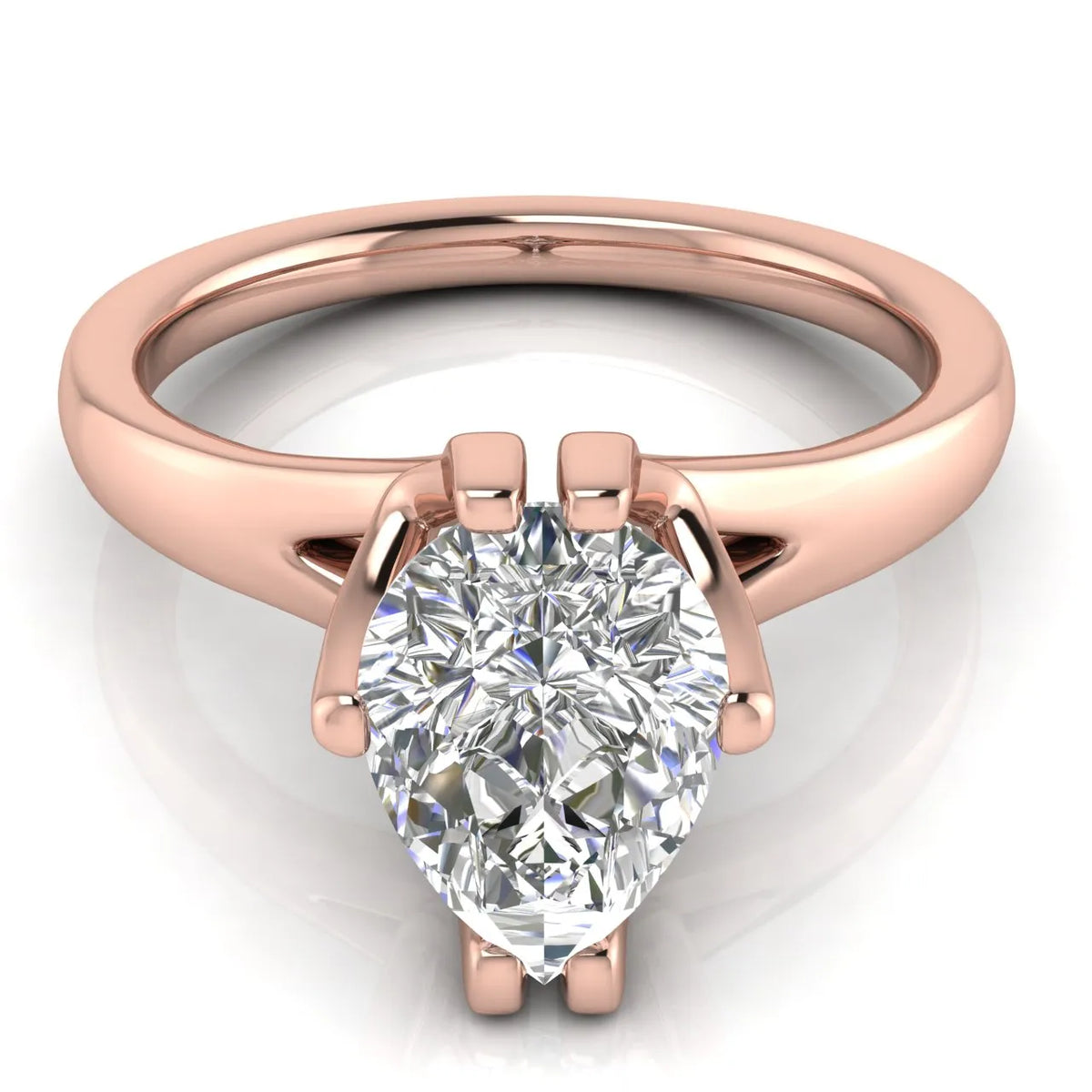 Contemporary Solitaire Engagement Ring