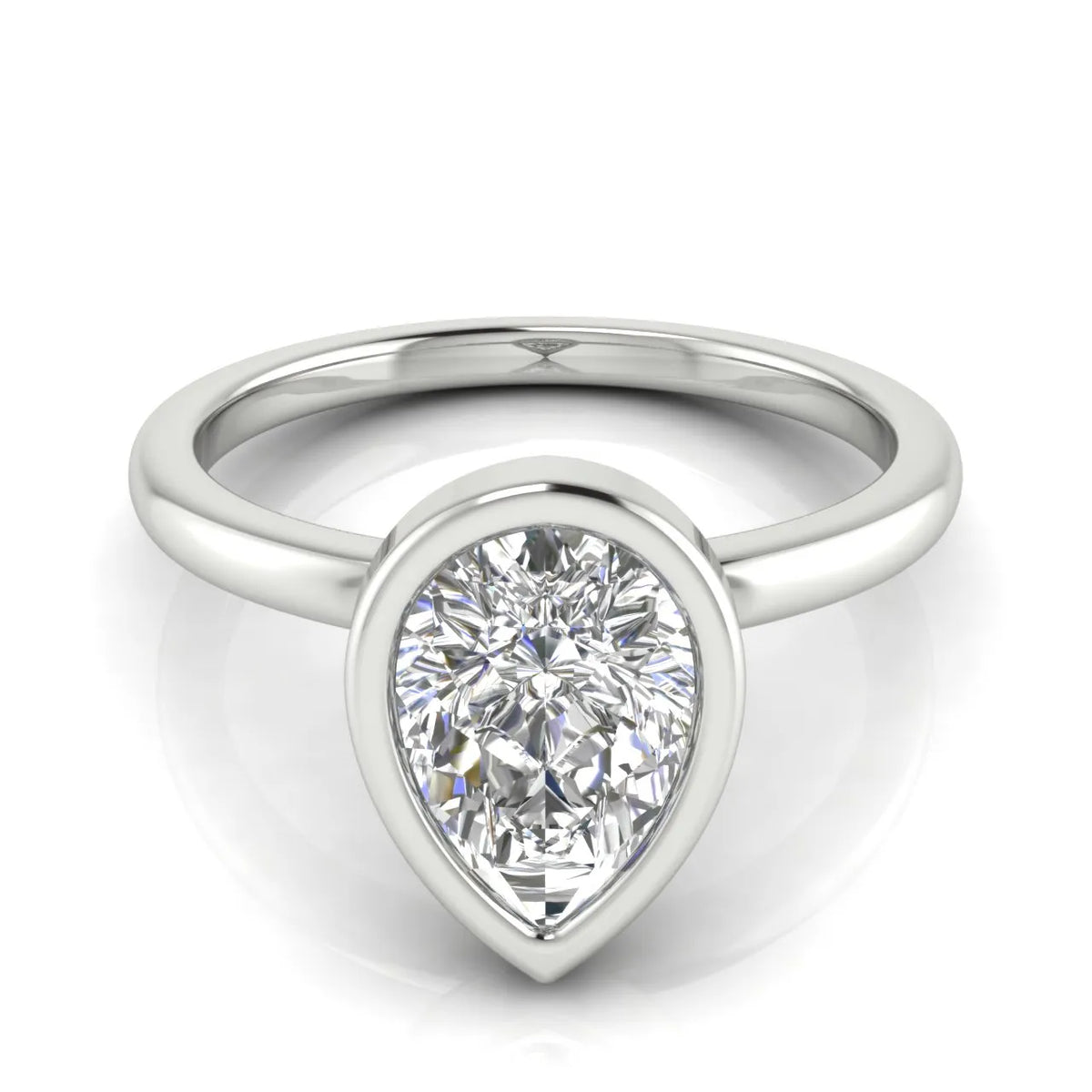Modern Bezel-Set Solitaire Ring