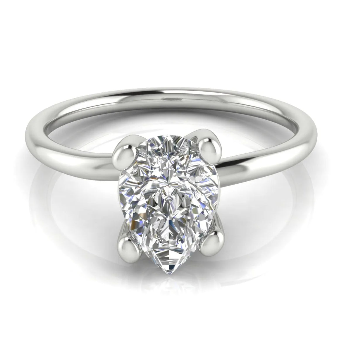 Romantic Solitaire Ring with Classic Setting
