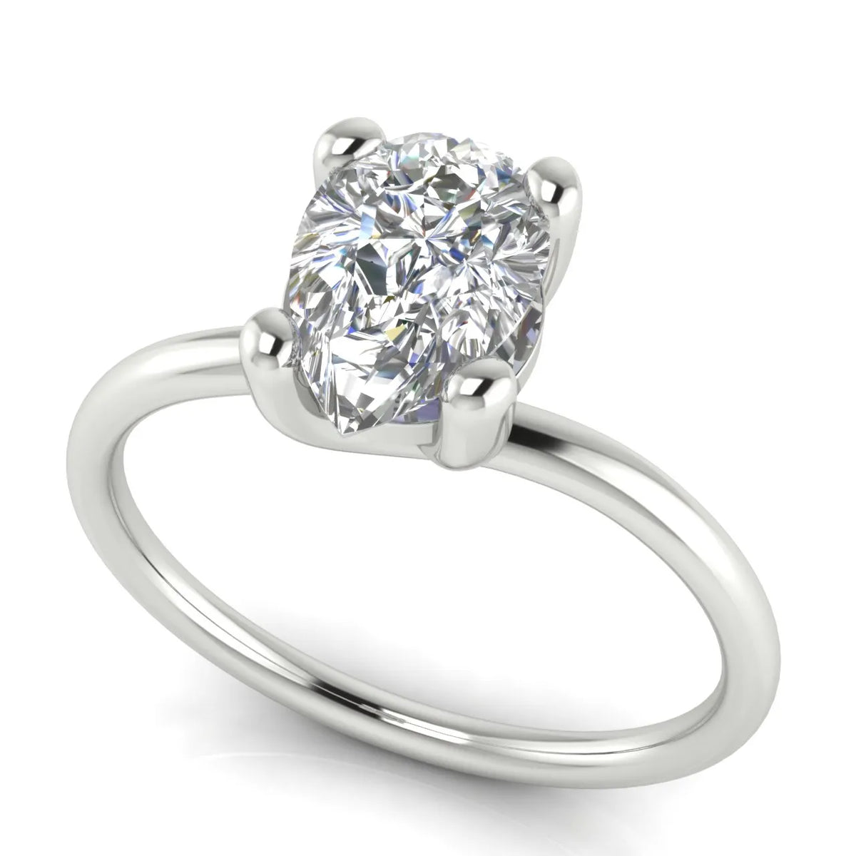 Romantic Solitaire Ring with Classic Setting
